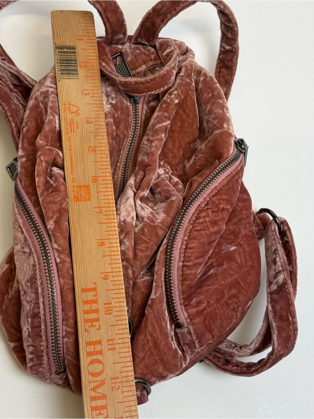 REBECCA MINKOFF MEDIUM VELVET JULIAN PINK BACKPACK $245 Travel Organizer Purse - Picture 14 of 14